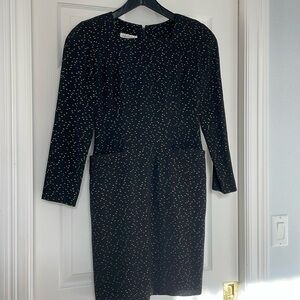 Ann Taylor holiday party dress, black with gold flecks